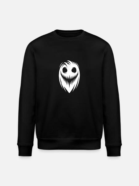 Spooky Halloween Kids Ghost Party - Stanley/Stella ROLLER Unisex Organic Sweatshirt - black