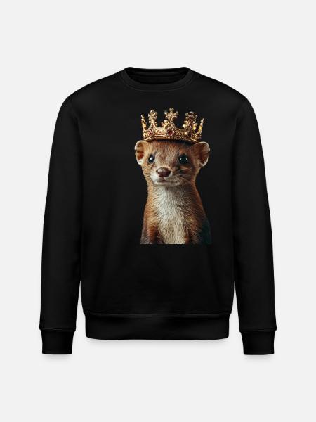 Wiesel - Stanley/Stella Unisex Bio-Sweatshirt ROLLER - Schwarz