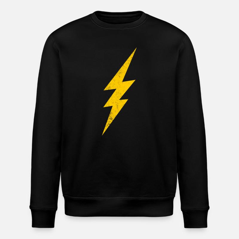 Flash d’énergieDesign en jaune - Sweat bio ROLLER Stanley/Stella Unisexe - noir