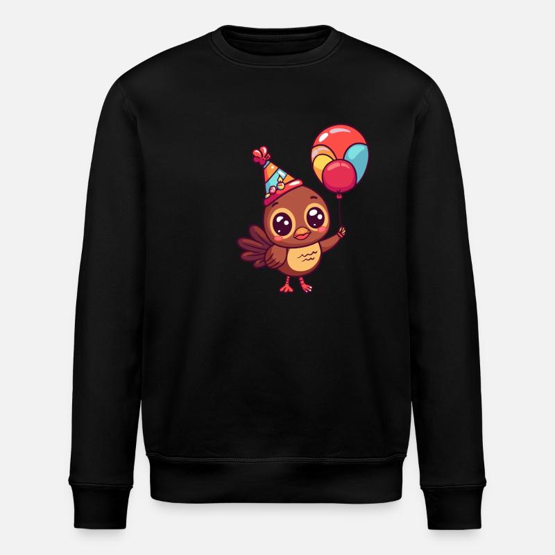 Truthan Birthday Comic Cute - Stanley/Stella ROLLER Unisex Organic Sweatshirt - black