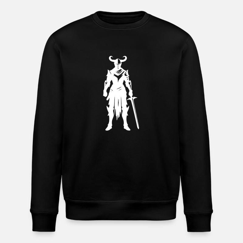 Chevalier combattant avec l’épée - Sweat bio ROLLER Stanley/Stella Unisexe - noir
