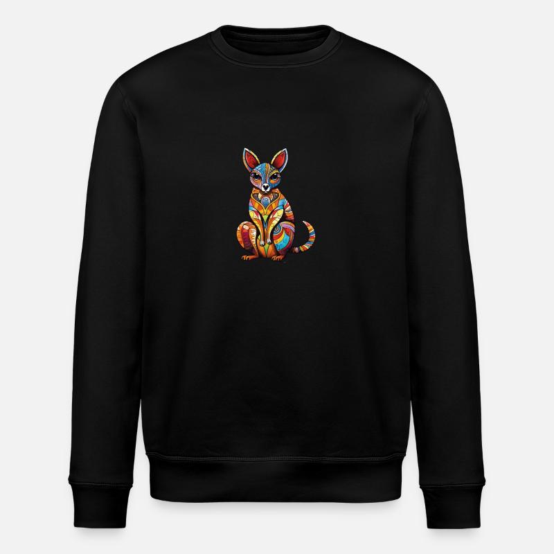 Australia - Dwarf Kangaroo - Stanley/Stella ROLLER Unisex Organic Sweatshirt - black