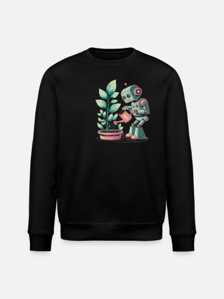 Robot qui arrose des plantes - Sweat bio ROLLER Stanley/Stella Unisexe - noir