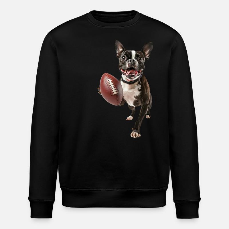 Boston Terrier - Sweat bio ROLLER Stanley/Stella Unisexe - noir