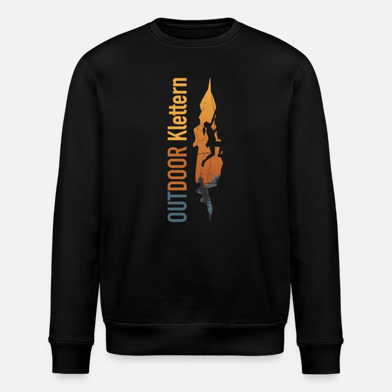 Outdoor Klettern - Stanley/Stella Unisex Bio-Sweatshirt ROLLER - Schwarz
