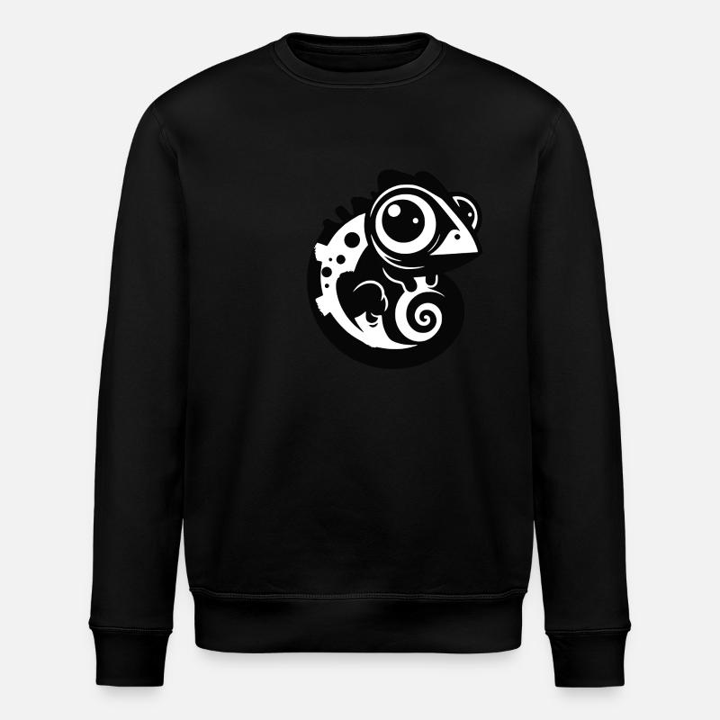 Baby Chamäleon - Stanley/Stella Unisex Bio-Sweatshirt ROLLER - Schwarz