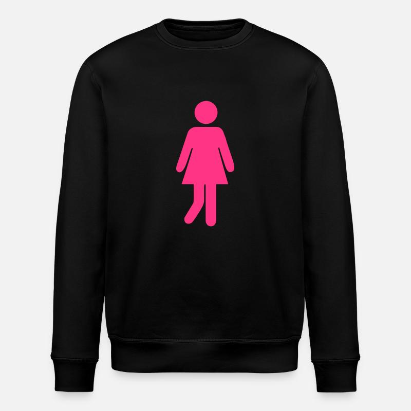 Frau Verliebt WC - Stanley/Stella Unisex Bio-Sweatshirt ROLLER - Schwarz