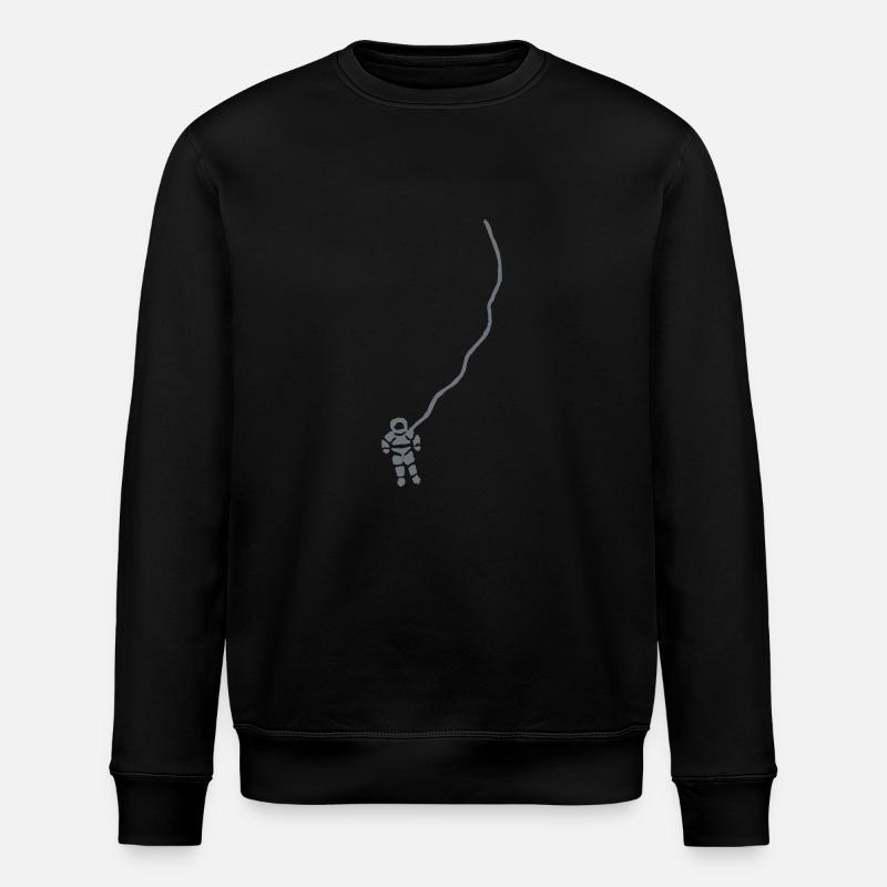 Astronaut im All - Stanley/Stella Unisex Bio-Sweatshirt ROLLER - Schwarz