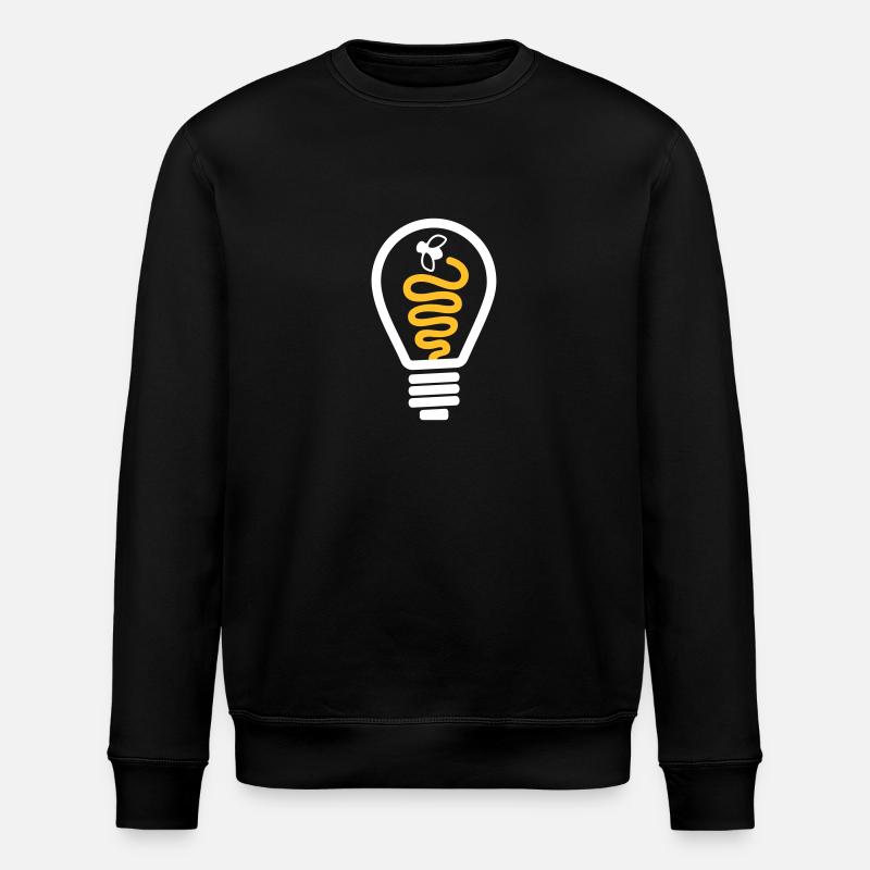 Glühbirne - Stanley/Stella Unisex Bio-Sweatshirt ROLLER - Schwarz