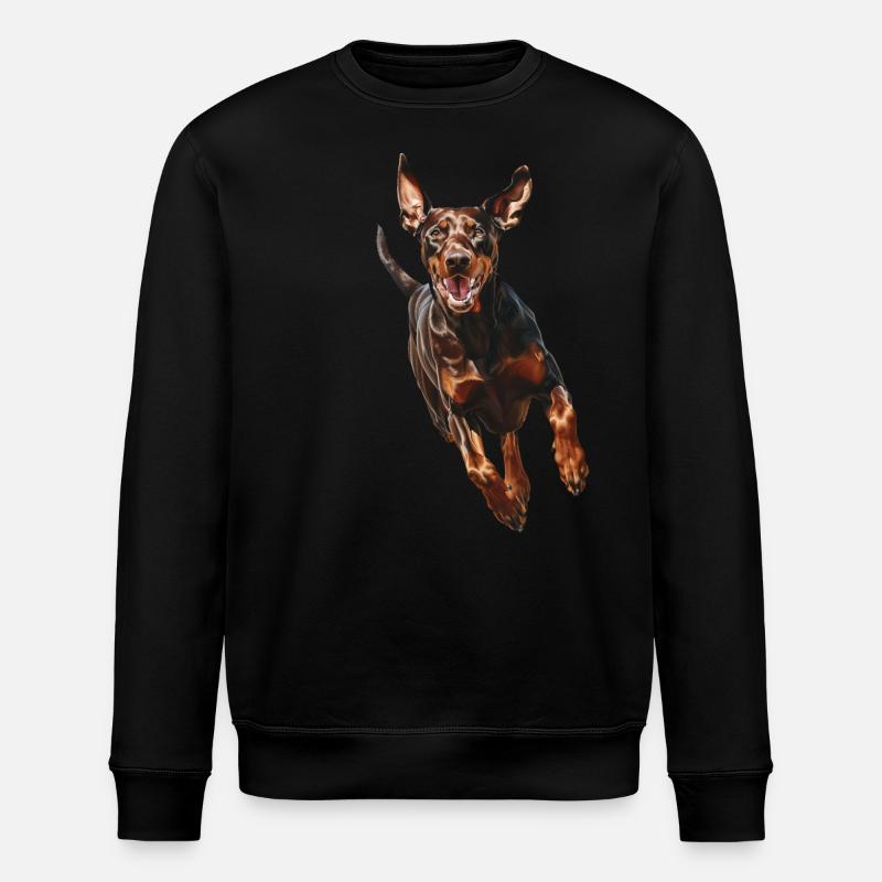 Dobermann - Stanley/Stella Unisex Bio-Sweatshirt ROLLER - Schwarz