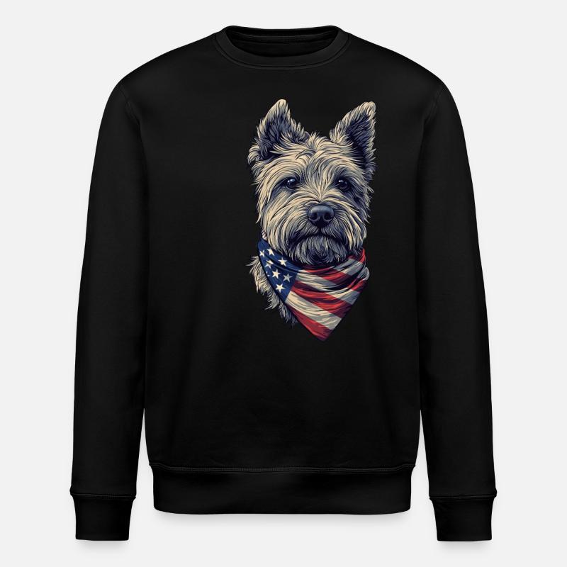 West Highland White - Stanley/Stella Unisex Bio-Sweatshirt ROLLER - Schwarz