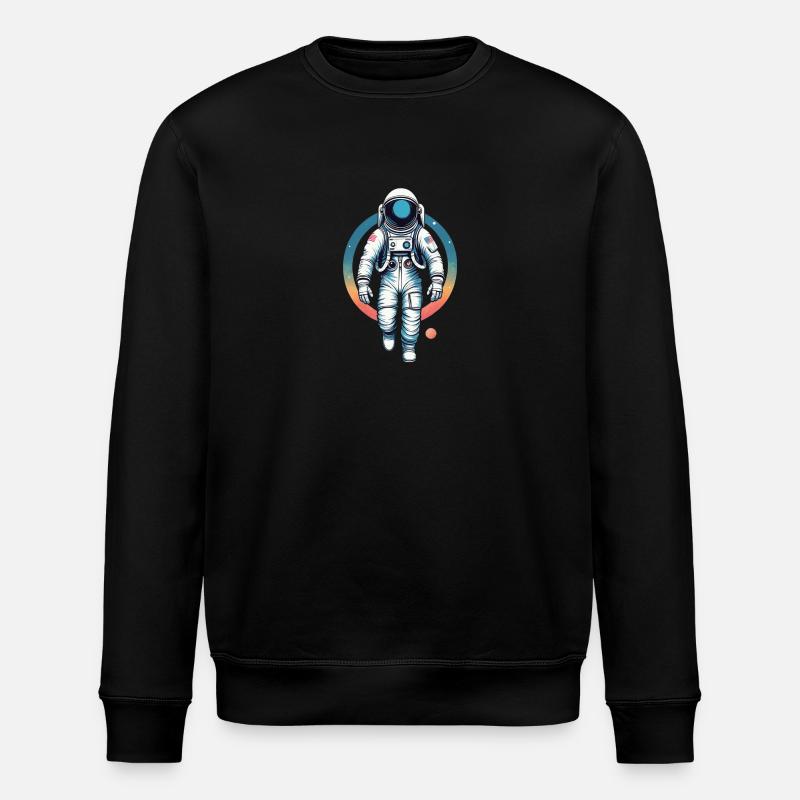 Der Astronaut im All - Stanley/Stella Unisex Bio-Sweatshirt ROLLER - Schwarz