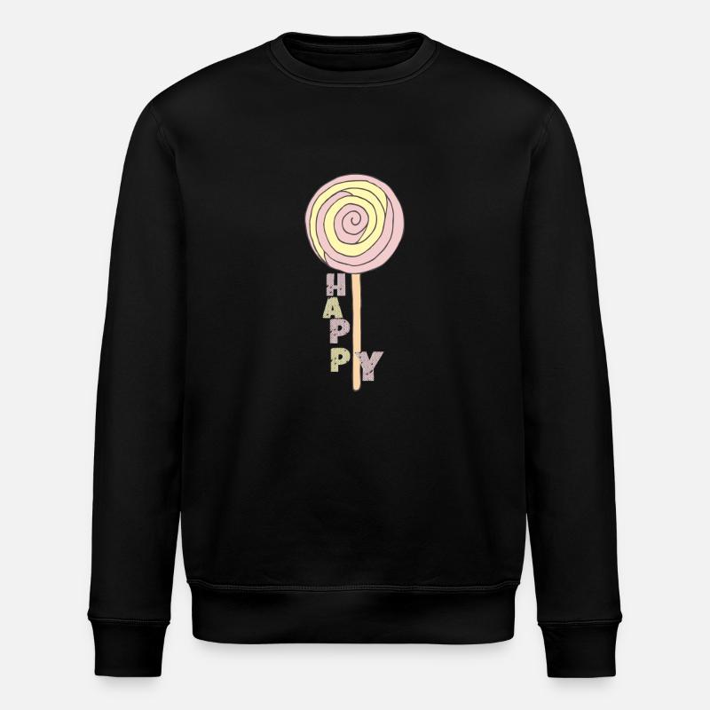lollipop happy - Stanley/Stella Unisex Bio-Sweatshirt ROLLER - Schwarz