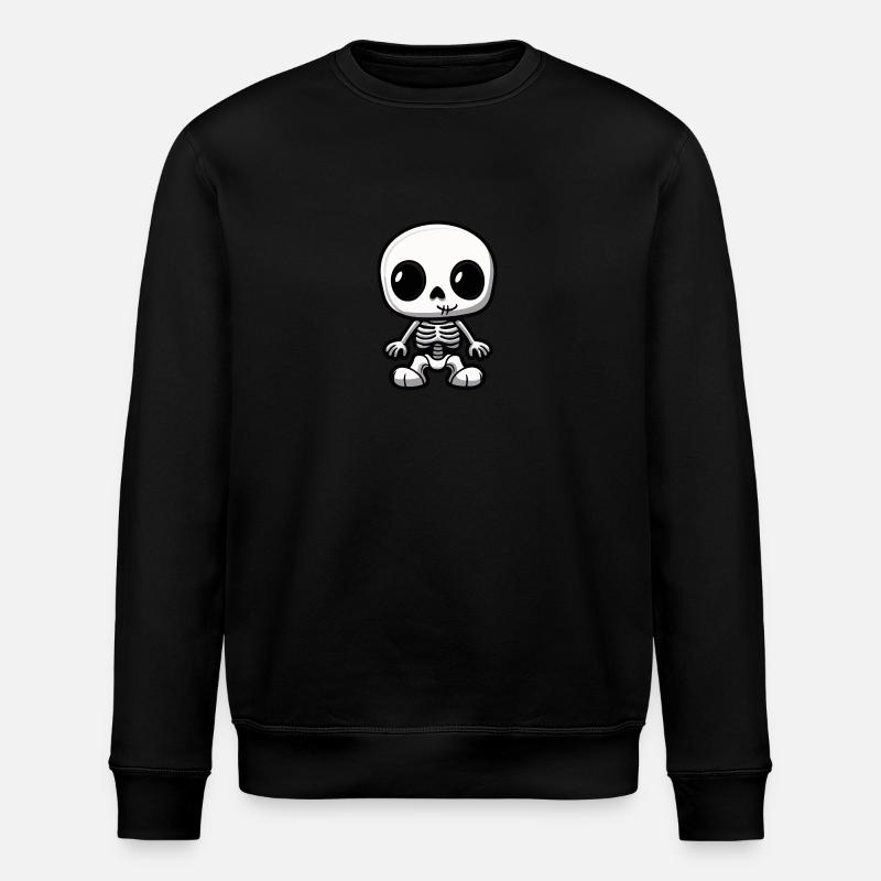 Squelette mignon Halloween bébé - Sweat bio ROLLER Stanley/Stella Unisexe - noir