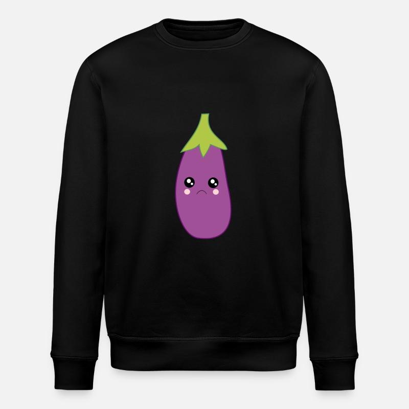 Eggplant Vegetable Costume Carnival Carnival - Stanley/Stella ROLLER Unisex Organic Sweatshirt - black