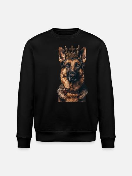German Shepherd - Stanley/Stella ROLLER Unisex Organic Sweatshirt - black