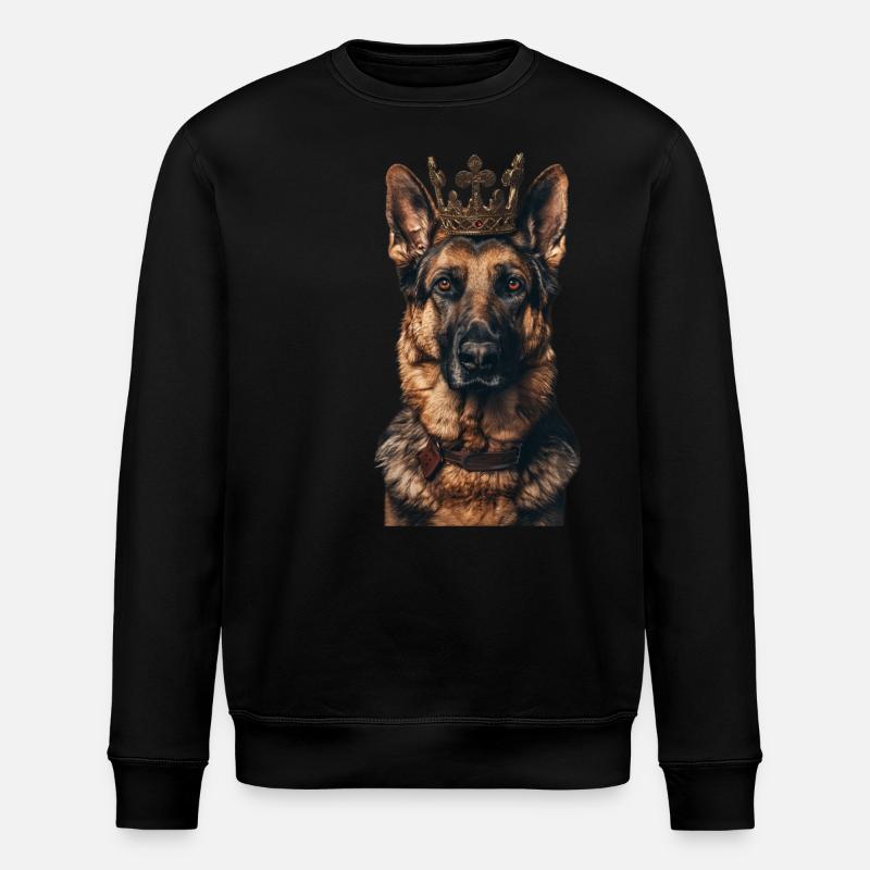 German Shepherd - Stanley/Stella ROLLER Unisex Organic Sweatshirt - black