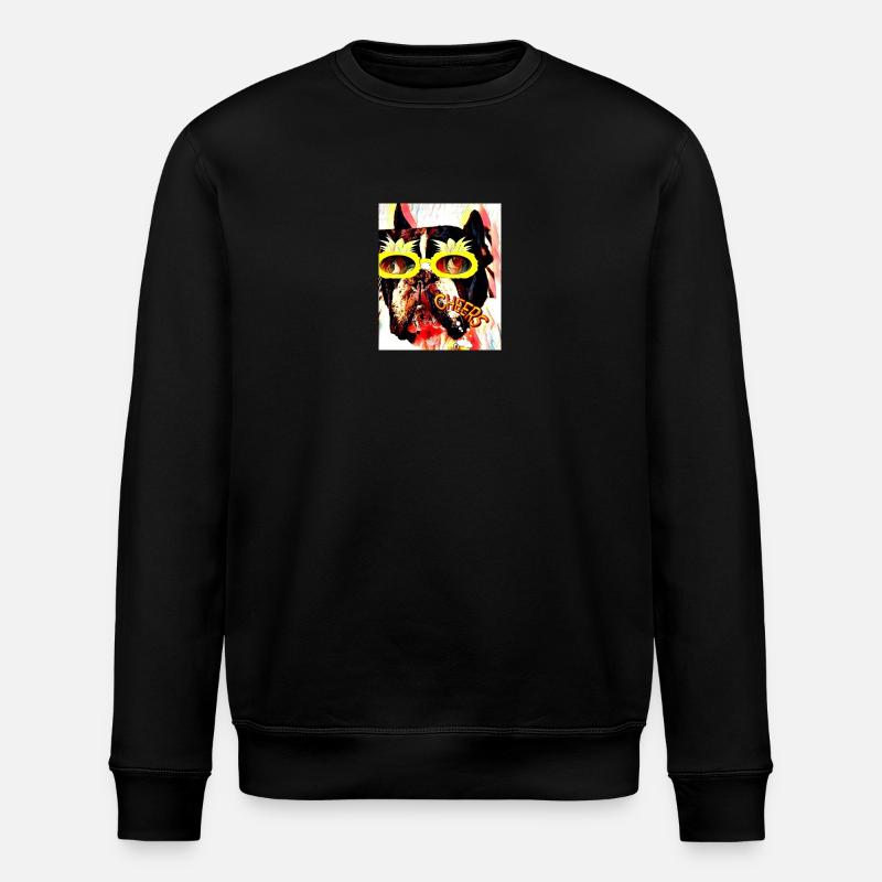 A bientôt Frenchie - Sweat bio ROLLER Stanley/Stella Unisexe - noir