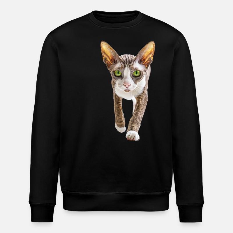Cornish Rex - Stanley/Stella Unisex Bio-Sweatshirt ROLLER - Schwarz