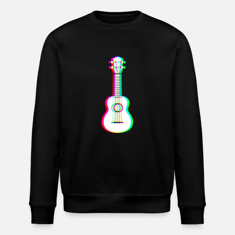 EDM - Guitare acoustique - Style Glitch Rave - Sweat bio ROLLER Stanley/Stella Unisexe - noir