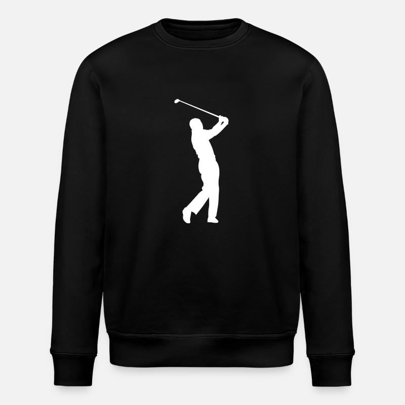 Golf Golfer Golfspieler Golfplatz - Stanley/Stella Unisex Bio-Sweatshirt ROLLER - Schwarz