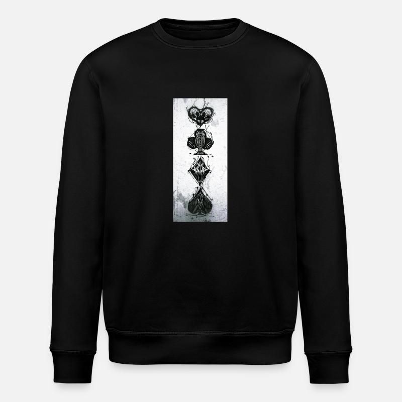 SkatDunkel - Stanley/Stella Unisex Bio-Sweatshirt ROLLER - Schwarz
