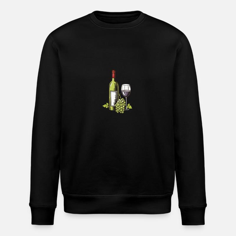 Verre à vin Raisins Vin - Sweat bio ROLLER Stanley/Stella Unisexe - noir