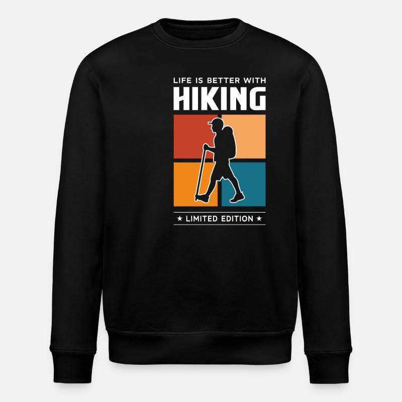 Hiking - Stanley/Stella ROLLER Unisex Organic Sweatshirt - black
