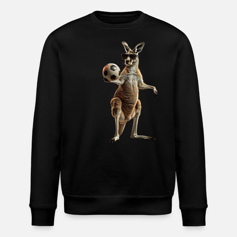 Kangaroo - Stanley/Stella ROLLER Unisex Organic Sweatshirt - black