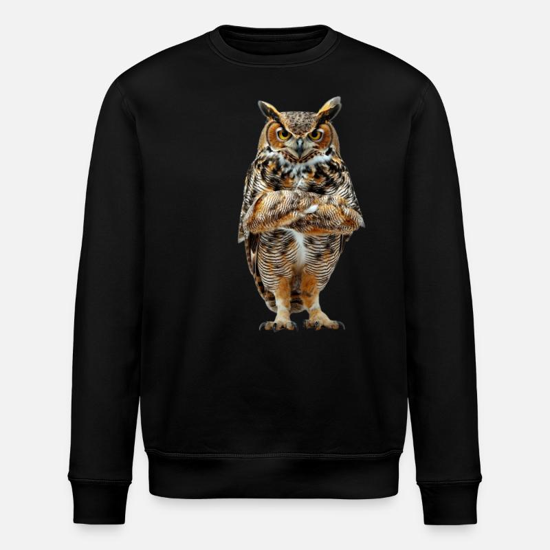 Hibou - Sweat bio ROLLER Stanley/Stella Unisexe - noir