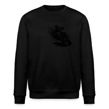 Enduro Fahrer mit Kraft und Geschwindigkeit - Stanley/Stella Unisex Bio-Sweatshirt ROLLER - Schwarz - Vorne - Nik (191cm)