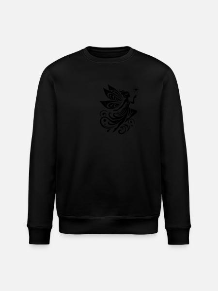 Fairytale fairy with magical silhouette - Stanley/Stella ROLLER Unisex Organic Sweatshirt - black
