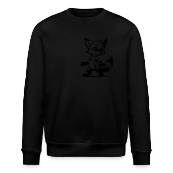 Clever Fox Sly Fox Croquis de dessin - Sweat bio ROLLER Stanley/Stella Unisexe - noir - Devant - Nik (191cm)
