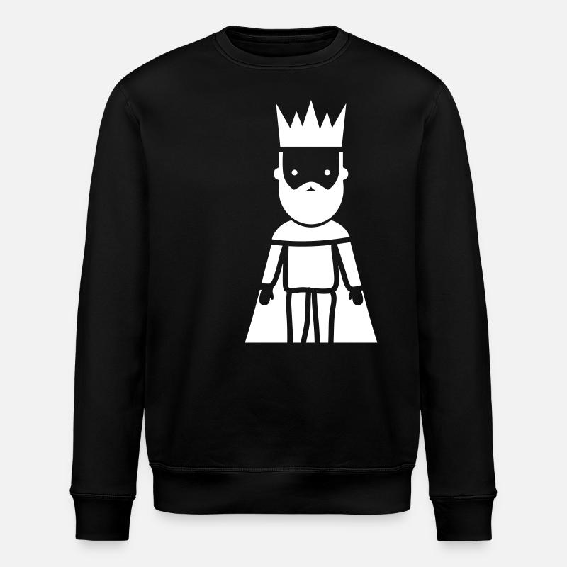 König Piktogram - Stanley/Stella Unisex Bio-Sweatshirt ROLLER - Schwarz