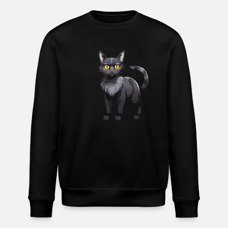 Animal chat - Sweat bio ROLLER Stanley/Stella Unisexe - noir