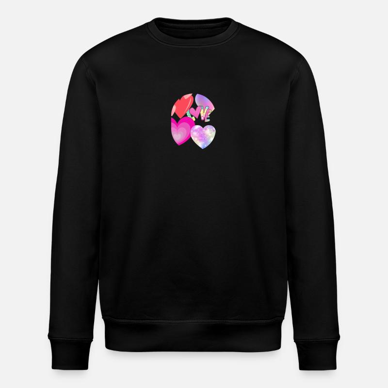 Love Overflow - Stanley/Stella Unisex Bio-Sweatshirt ROLLER - Schwarz