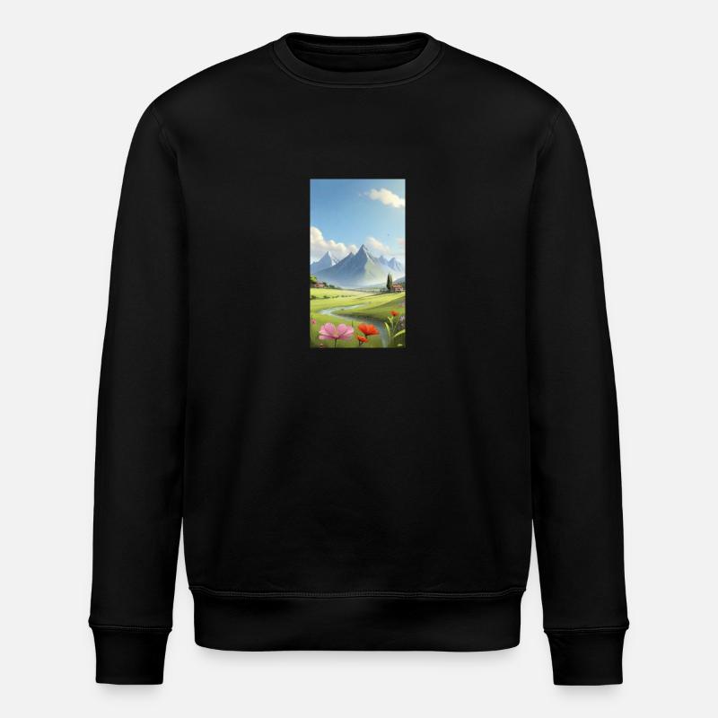 Paysage - Sweat bio ROLLER Stanley/Stella Unisexe - noir