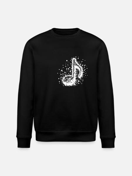 Music Sheet Music Tattoo Splash - Stanley/Stella ROLLER Unisex Organic Sweatshirt - black