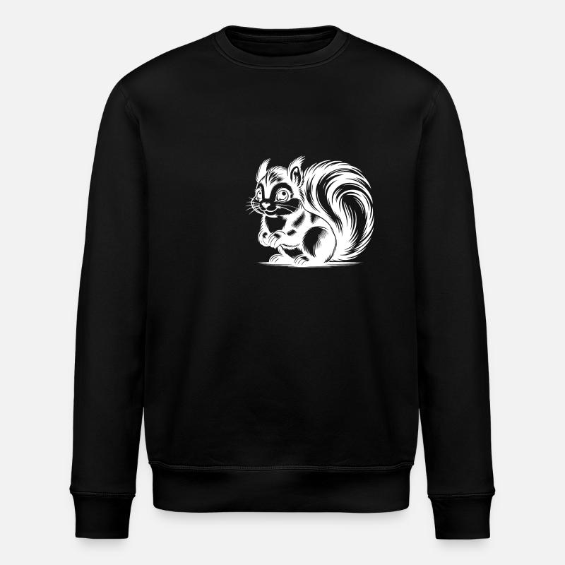 Mignon mignon écureuil Dessin - Sweat bio ROLLER Stanley/Stella Unisexe - noir