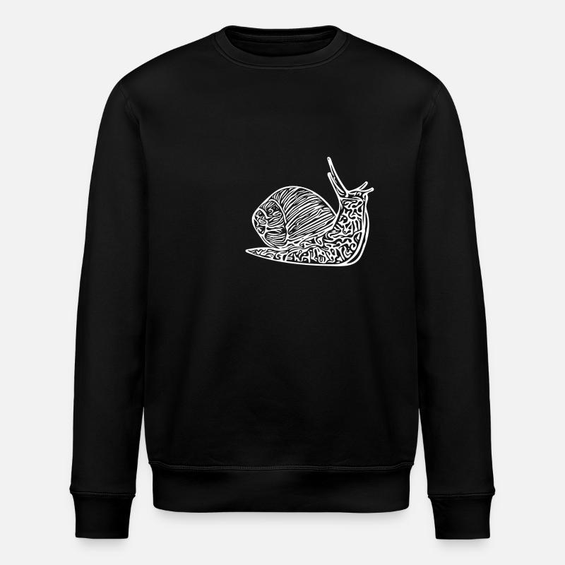 Escargot mignon avec maison - Sweat bio ROLLER Stanley/Stella Unisexe - noir