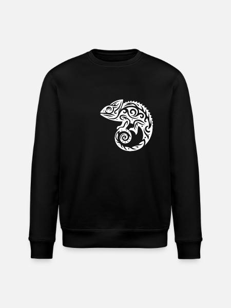 Chameleon Scaled Reptiles Disguise - Stanley/Stella ROLLER Unisex Organic Sweatshirt - black