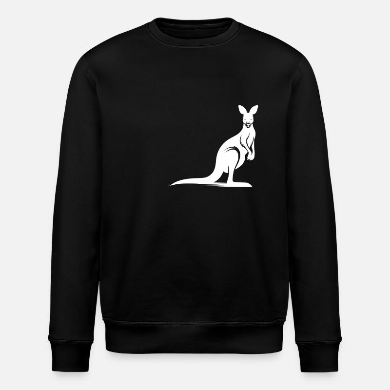 Silhouette d’un kangourou gracieux - Sweat bio ROLLER Stanley/Stella Unisexe - noir