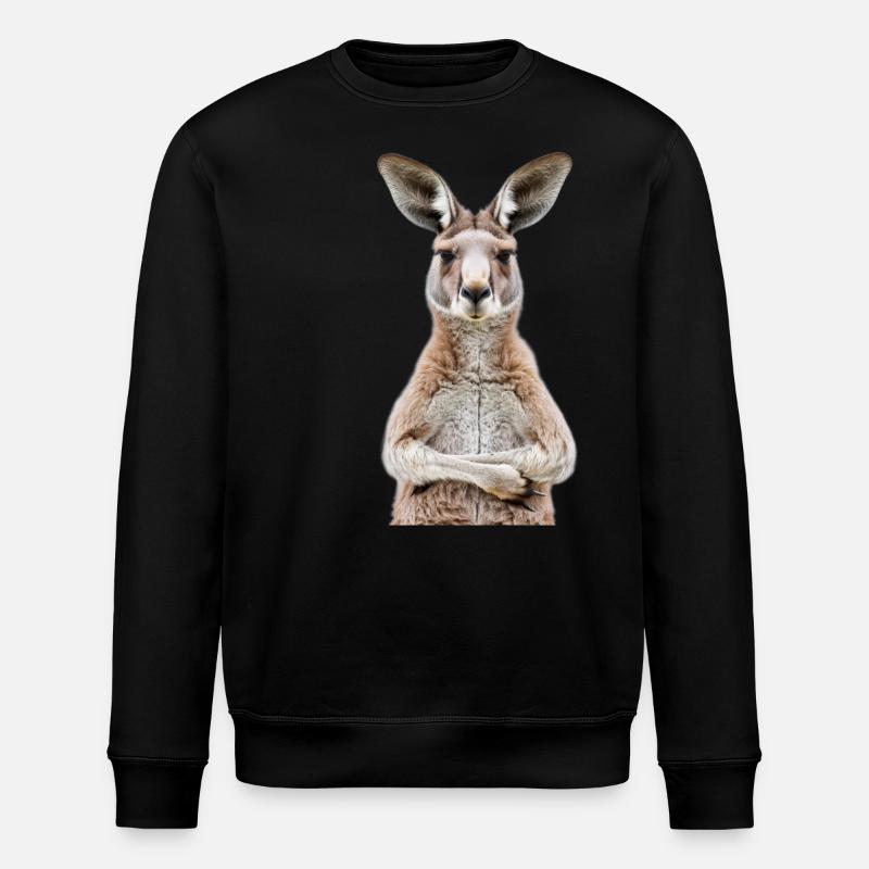 Kangaroo - Stanley/Stella ROLLER Unisex Organic Sweatshirt - black