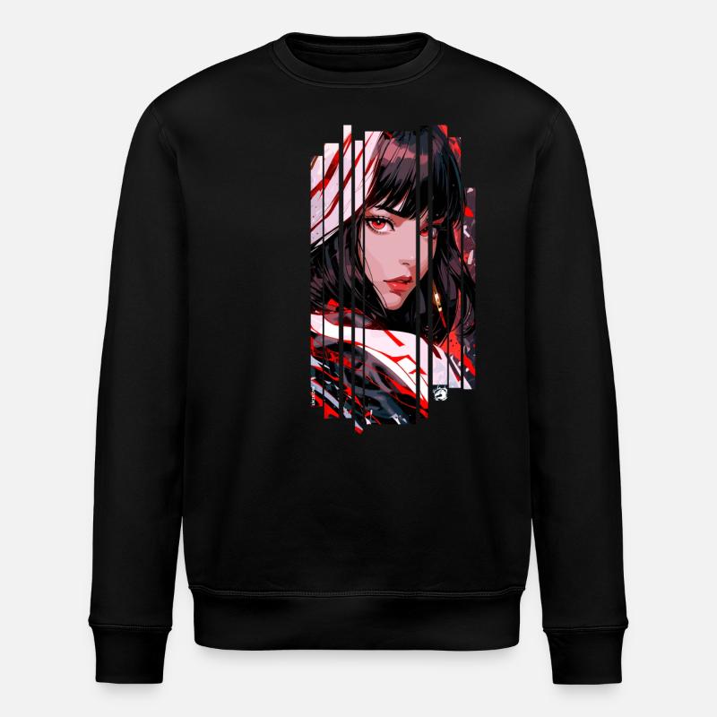 Cyborg Woman blanc kanji - Sweat bio ROLLER Stanley/Stella Unisexe - noir