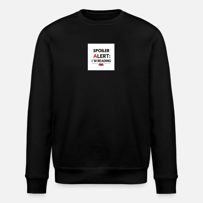 Spoiler alert: I'm reading - Stanley/Stella ROLLER Unisex Organic Sweatshirt - black