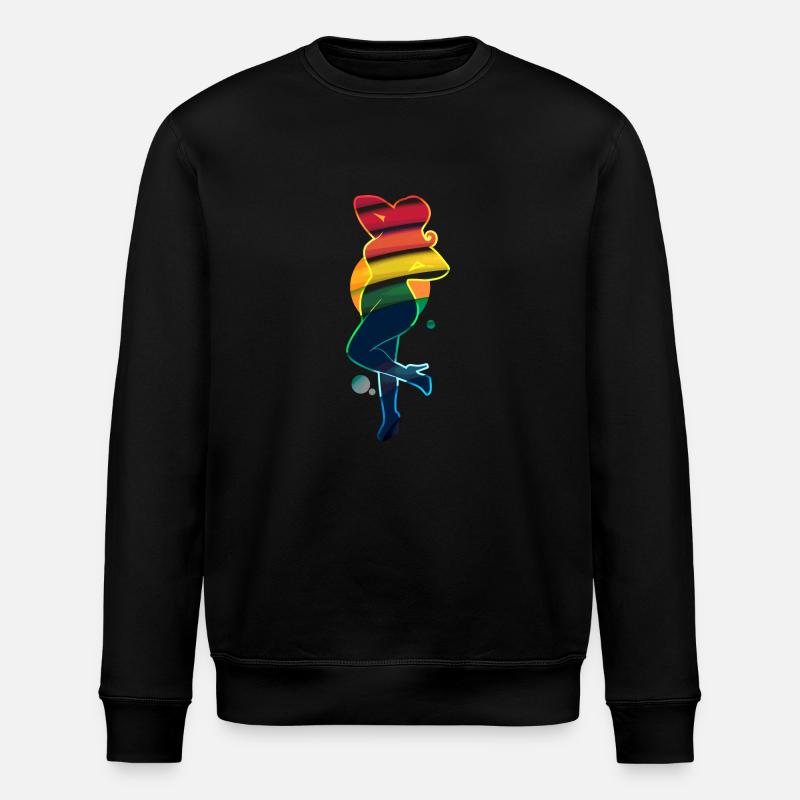 Femme arc-en-ciel - Sweat bio ROLLER Stanley/Stella Unisexe - noir