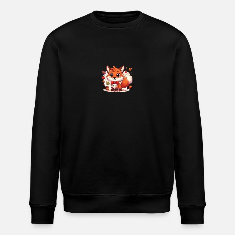 Renard Cartoon 1 - Sweat bio ROLLER Stanley/Stella Unisexe - noir