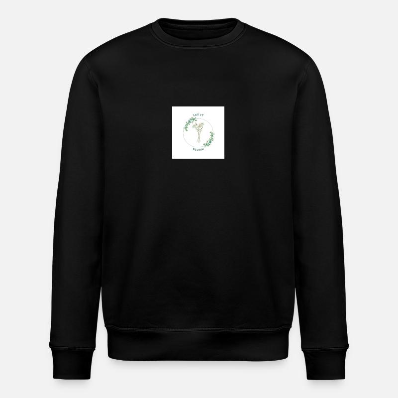 Blumenprint - Stanley/Stella Unisex Bio-Sweatshirt ROLLER - Schwarz