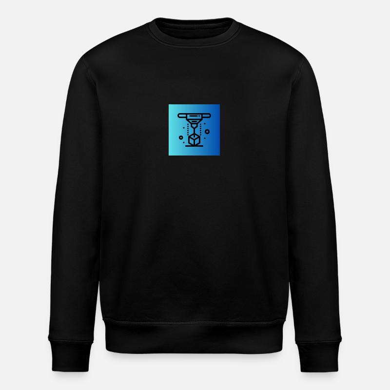 3D Druck - Stanley/Stella Unisex Bio-Sweatshirt ROLLER - Schwarz