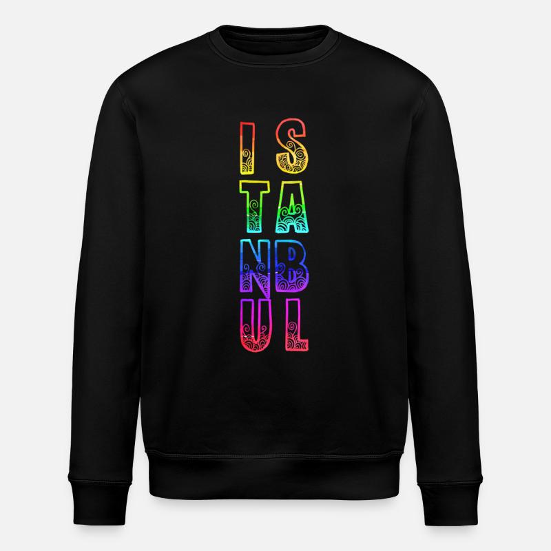 istanbul rs regenbogen - Stanley/Stella Unisex Bio-Sweatshirt ROLLER - Schwarz